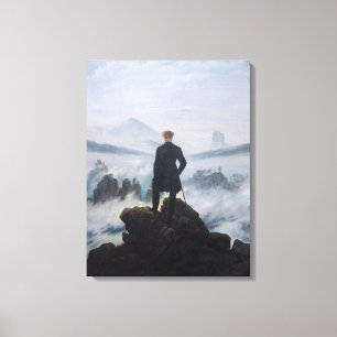 Wanderer über dem Nebel Leinwanddruck