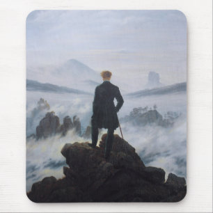 Wanderer über dem Nebel Mousepad
