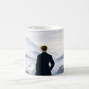 Wanderer über dem Nebelmeer, Caspar D Friedrich Kaffeetasse