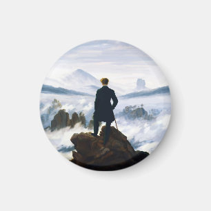 Wanderer über dem Nebelmeer, Caspar D Friedrich  Magnet