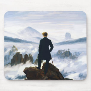 Wanderer über dem Nebelmeer, Caspar D Friedrich Mousepad