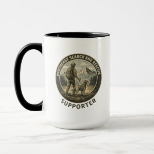 Wanderer und Labrador Retriever Such- und Rettungs Tasse