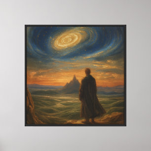 Wanderer unter dem kosmischen Himmel Leinwanddruck