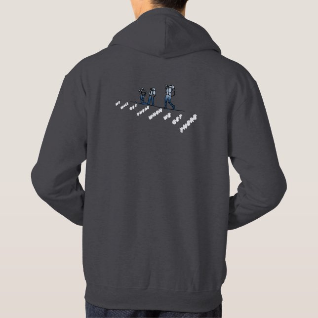 Wanderer, Wandern Hoodie (Rückseite)