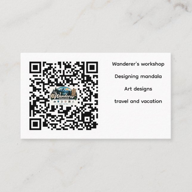 Wanderer-Workshop  Visitenkarte (Vorderseite)