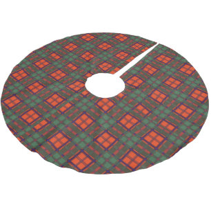 Wandererclan karierter schottischer Kilt Tartan Polyester Weihnachtsbaumdecke