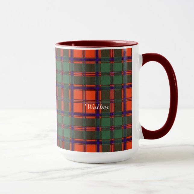 Wandererclan karierter schottischer Kilt Tartan Tasse (Rechts)