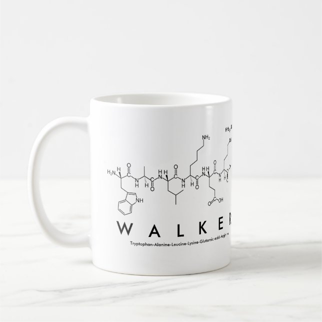 Wandererpeptid-Namen-Tasse Tasse (Links)
