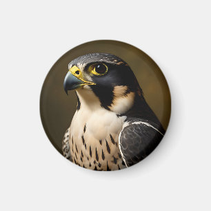 Wanderfalkenporträt Magnet