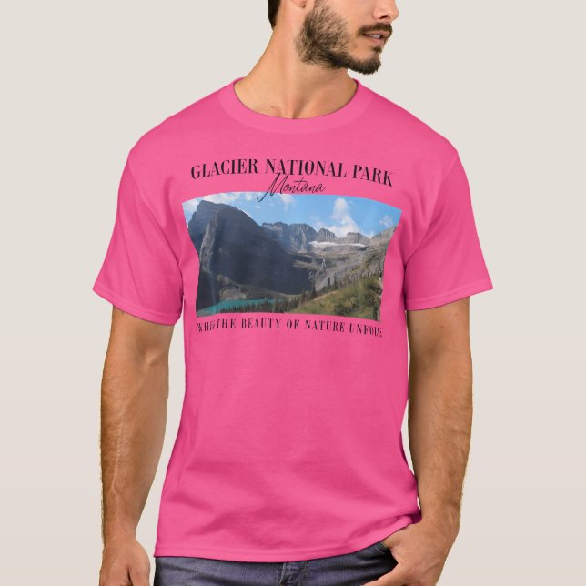 WanderGletscher Nationalpark Montana Grafik T-Shirt (Vorderseite)