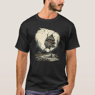 Wanderhaus auf HühnerLegs slawische Folklore Baba T-Shirt