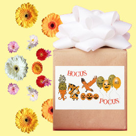 Wanderhexen Kürbislaternen Raven Hocus Pocus Rechteckiger Aufkleber