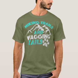 Wanderhund Distressed T-Shirt Wanderwege und