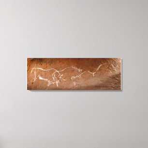 Wandering Bison Herd Canvas Print Leinwanddruck