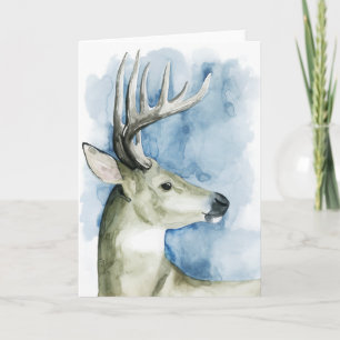 Wandering Stag - Watercolor Karte