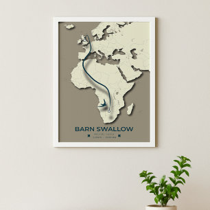 Wanderkarte zur Schluckwanderung im Stall - Minima Poster