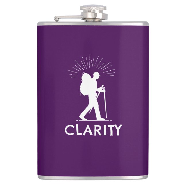 Wanderklarheit Flachmann (Vorderseite)