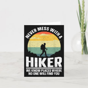 Wanderkunst für Männer Frauen Outdoor-Wanderrad Hi Karte