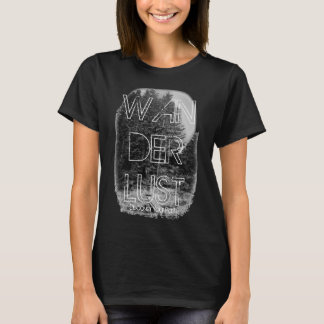 Wanderlust-bewaldeter Weg T-Shirt