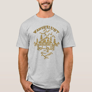Wanderlust-Camper-Van-Abenteuer-Natur-T-Shirt T-Shirt