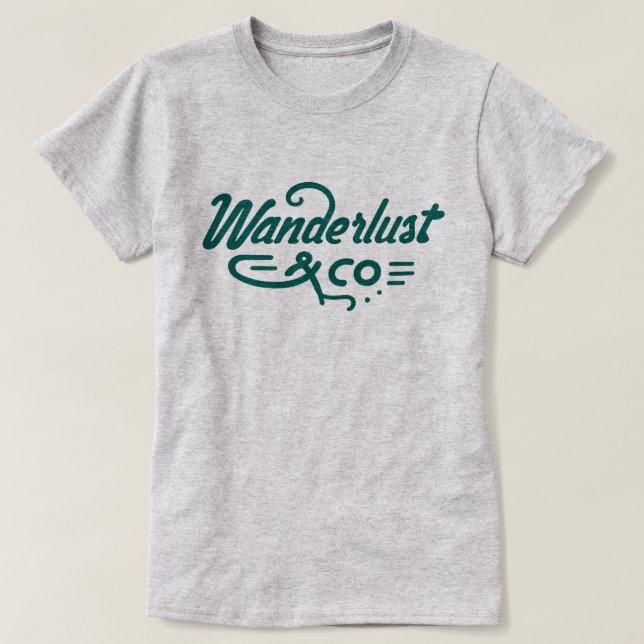 Wanderlust & CO T-Shirt (Design vorne)