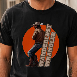 Wanderlust-Cowboy-T-Shirt - Abenteuer warten T-Shirt