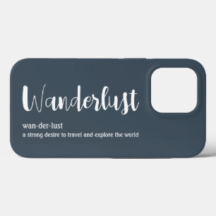 Wanderlust-Definition weiß, grau Case-Mate iPhone Hülle