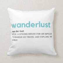 Wanderlust-Definitions-Wurfs-Kissen