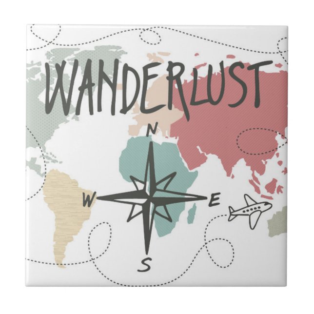 Wanderlust Fliese (Vorderseite)