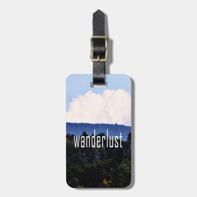 Wanderlust-Gepäck Gepäckanhänger (Vorderseite vertikal)