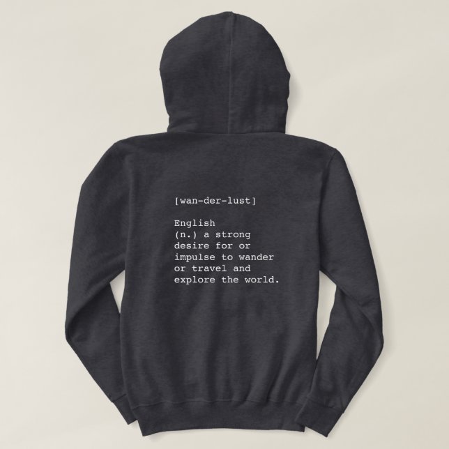 Wanderlust Men Hoodie (Design Rückseite)