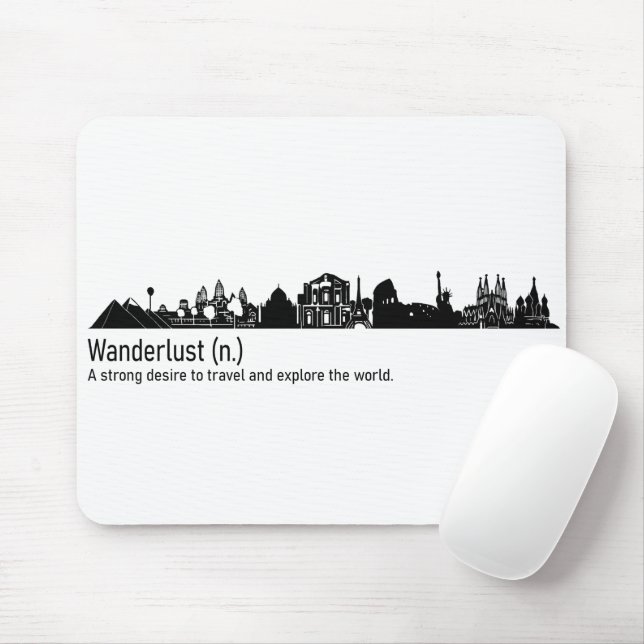 Wanderlust Mousepad (Mit Mouse)
