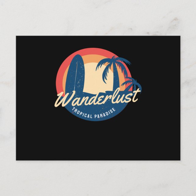 Wanderlust Postkarte (Vorderseite)
