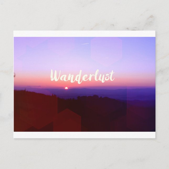Wanderlust Postkarte (Vorderseite)