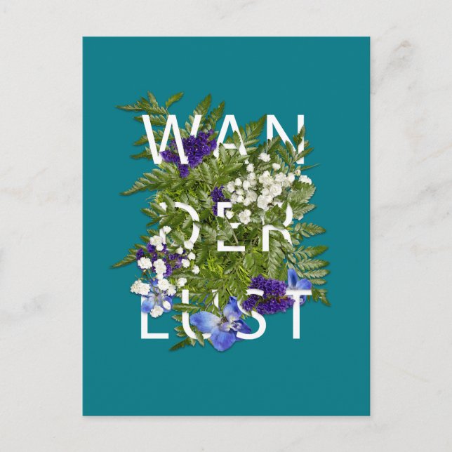 Wanderlust Postkarte (Vorderseite)