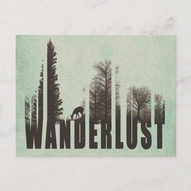 Wanderlust Postkarte (Vorderseite)
