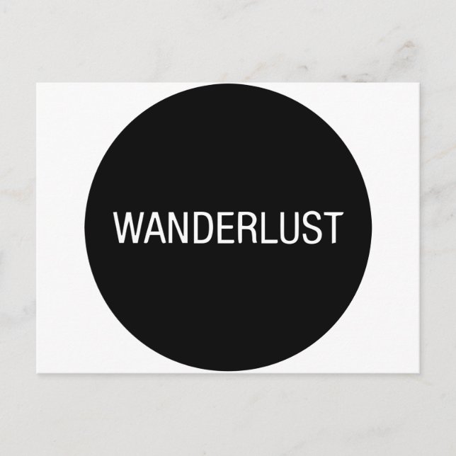 WANDERLUST POSTKARTE (Vorderseite)