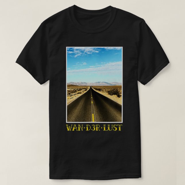 Wanderlust Reiseziele Sonderkunst tragbar T-Shirt (Design vorne)