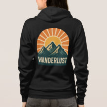 Wanderlust Retro Blue Mountain Sunrise Outdoor Sun