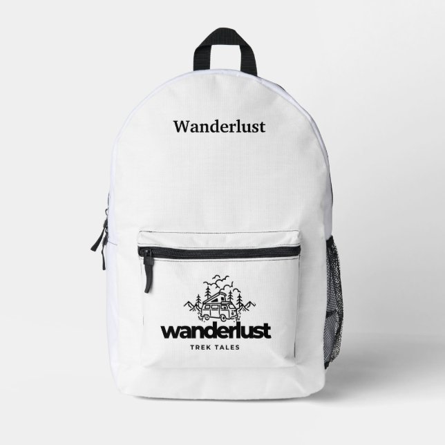 Wanderlust-Rucksäcke Bedruckter Rucksack (Vorderseite)