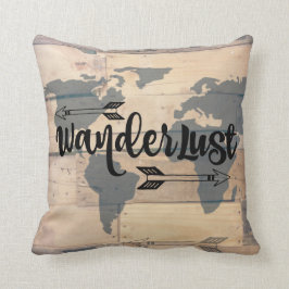 Wanderlust Rustic Woodrome Kissen