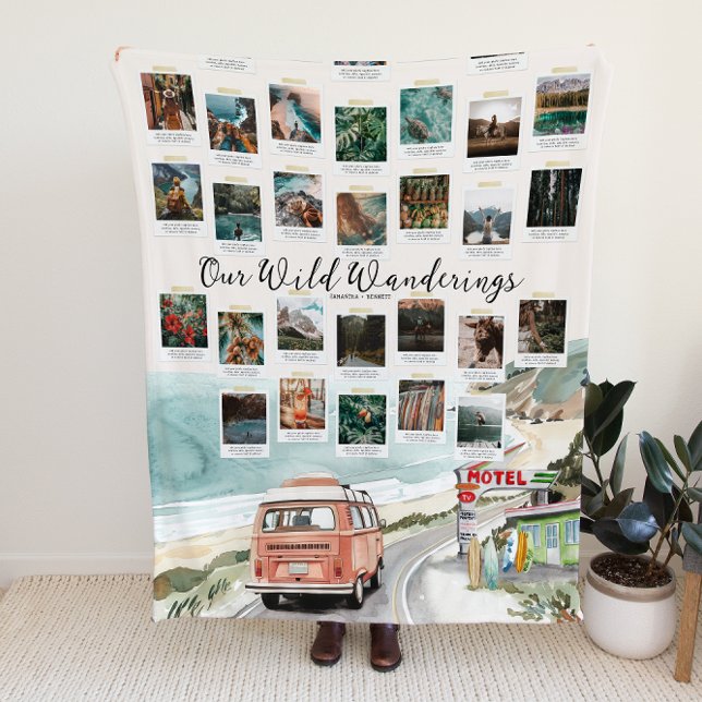 Wanderlust | Schnappschuss-Foto-Erinnerungsstück Fleecedecke (Von Creator hochgeladen)