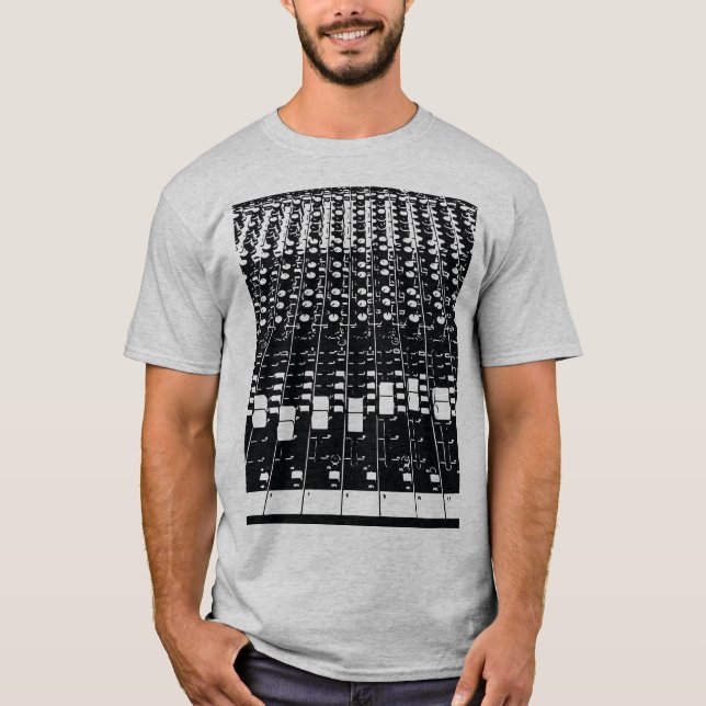 Wanderlust Sound Mix Board EDM Hipster Festival T-Shirt (Vorderseite)