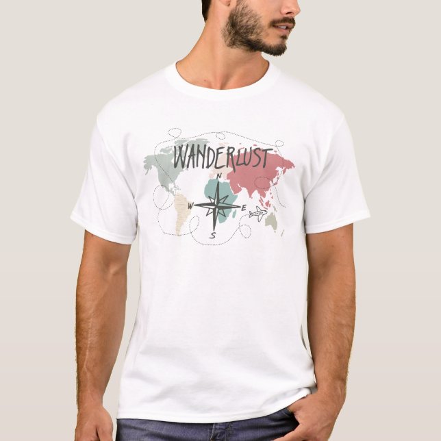 Wanderlust T-Shirt (Vorderseite)
