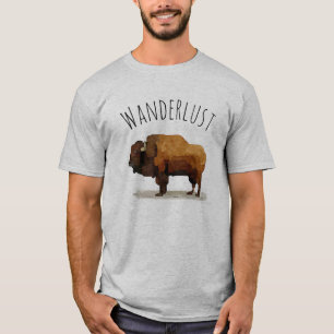 WANDERLUST T - Shirt: Amerikanischer Büffel T-Shirt