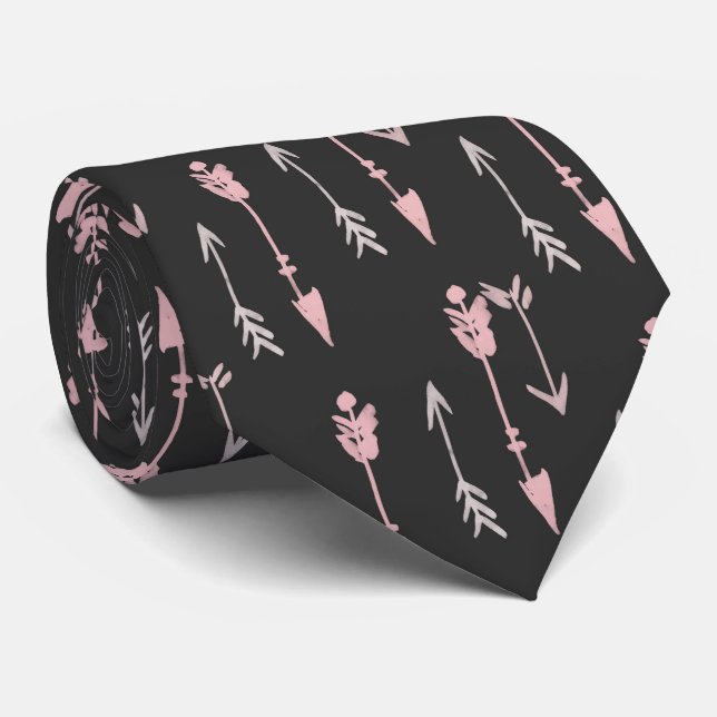 Wanderlust Travel Pattern Neck Tie Krawatte (Gerollt)
