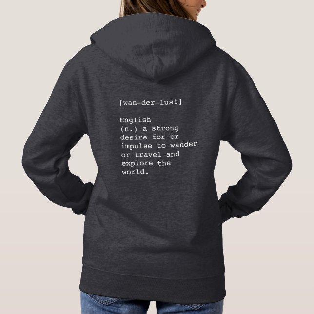 Wanderlust Women's Hoodie (Rückseite)