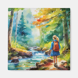 Wandermädchen Magnet