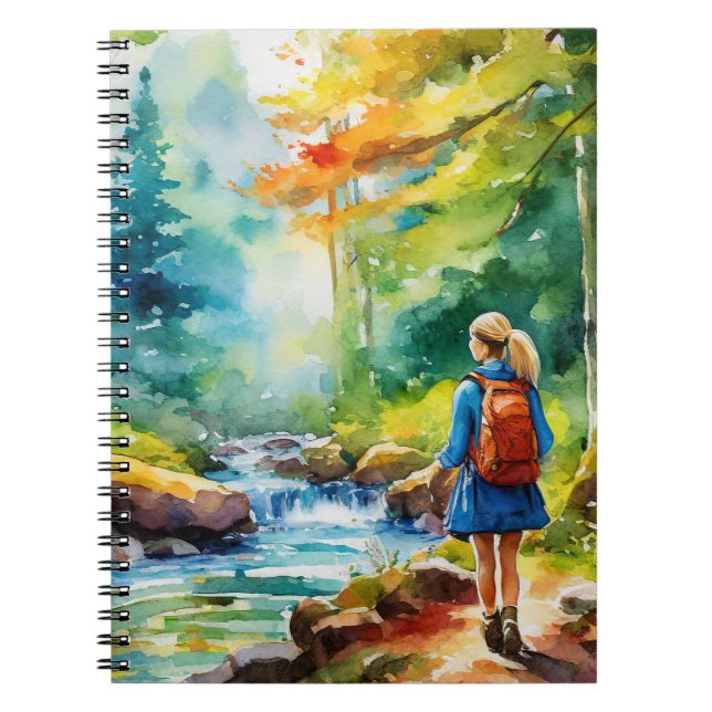 Wandermädchen Notizblock (Vorderseite)