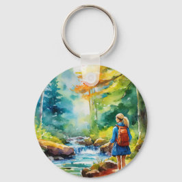 Wandermädchen Schlüsselanhänger